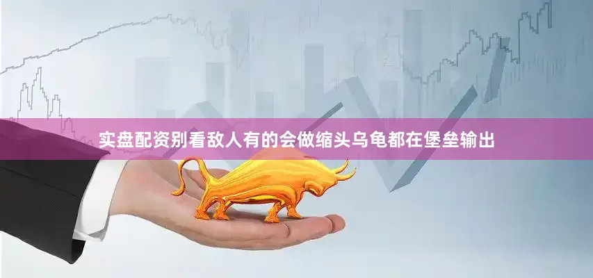 实盘配资别看敌人有的会做缩头乌龟都在堡垒输出